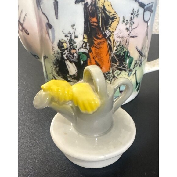 Vintage “Bless the Gardener” 2008 Paul Cardew Decorative Mini Ceramic Teapot wit - Picture 6 of 8